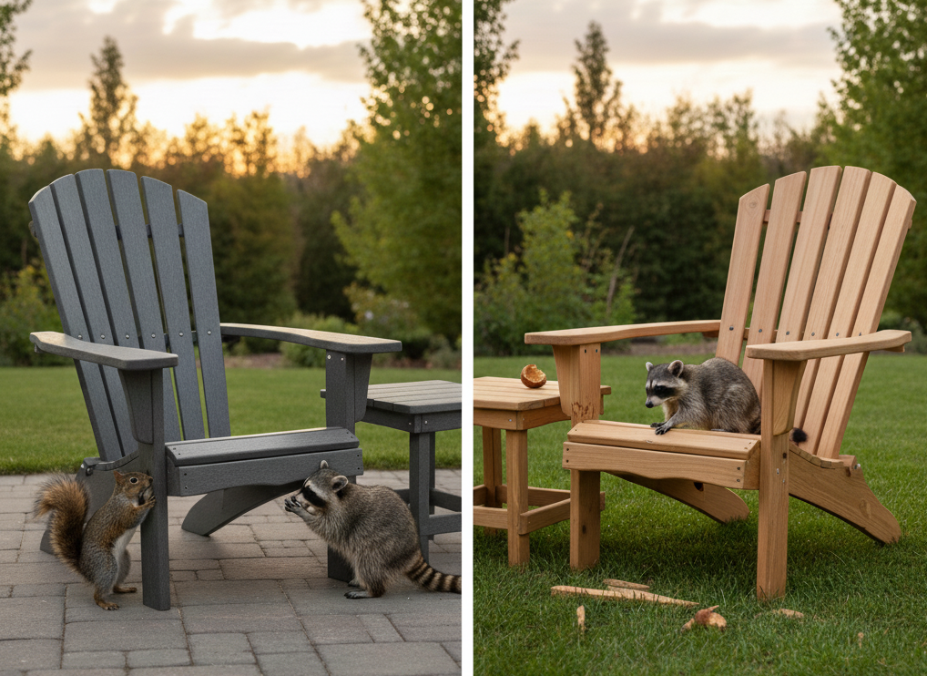 Poly Furniture vs. Backyard Wildlife: A Durability Test