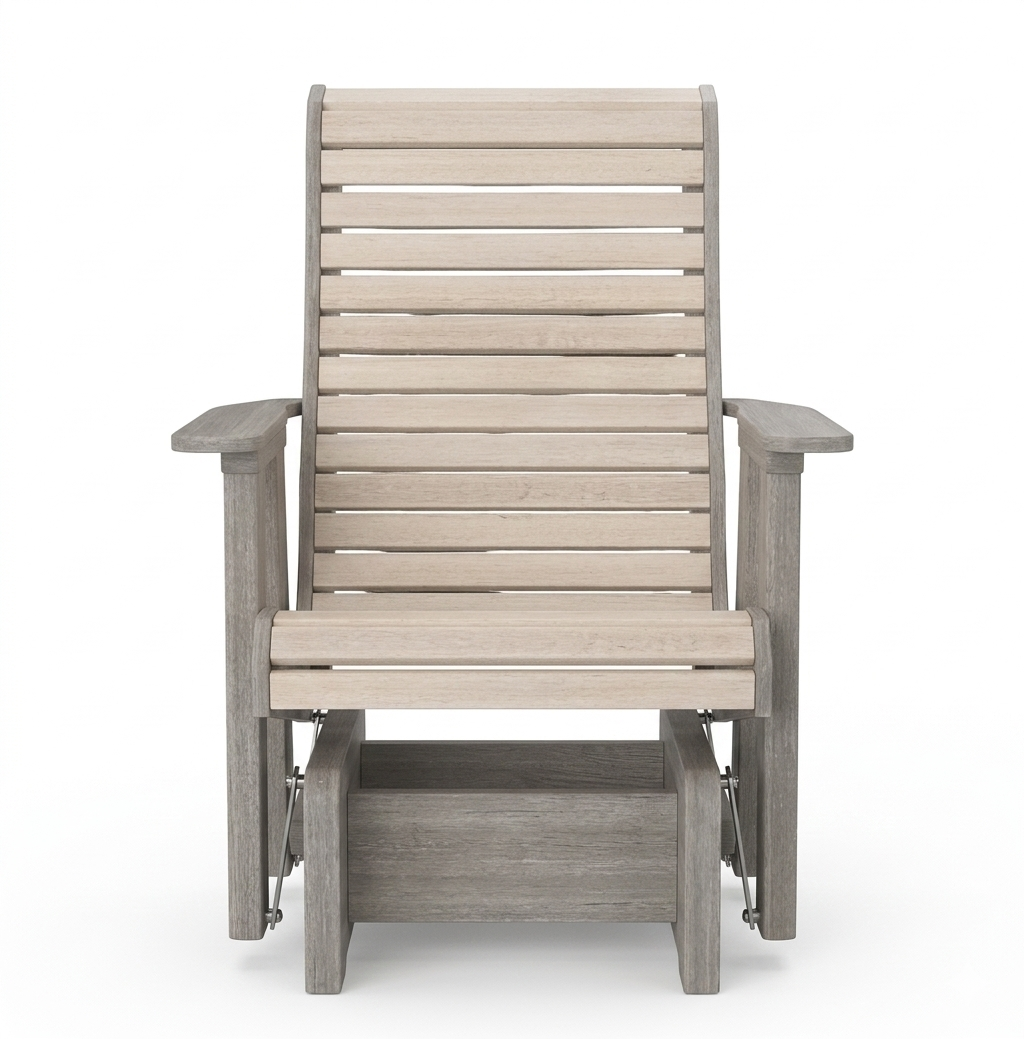 Artifex Rollback Chair Glider, Seashell on Driftwood Gray - Quick Ship