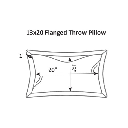 Berlin Gardens 13" x 20 Throw Pillow Flanged Feather