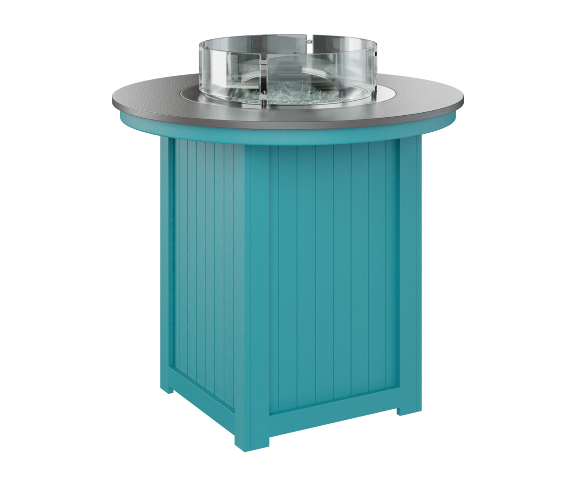 Berlin Gardens Donoma 44" Round Fire Table Bar with Hammered Top