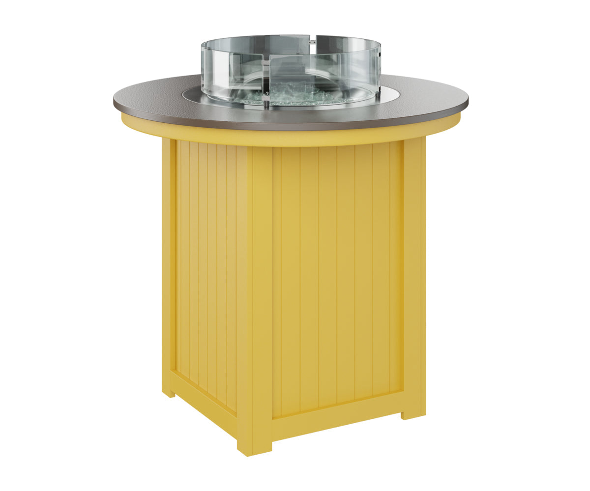 Berlin Gardens Donoma 44" Round Fire Table Bar with Hammered Top