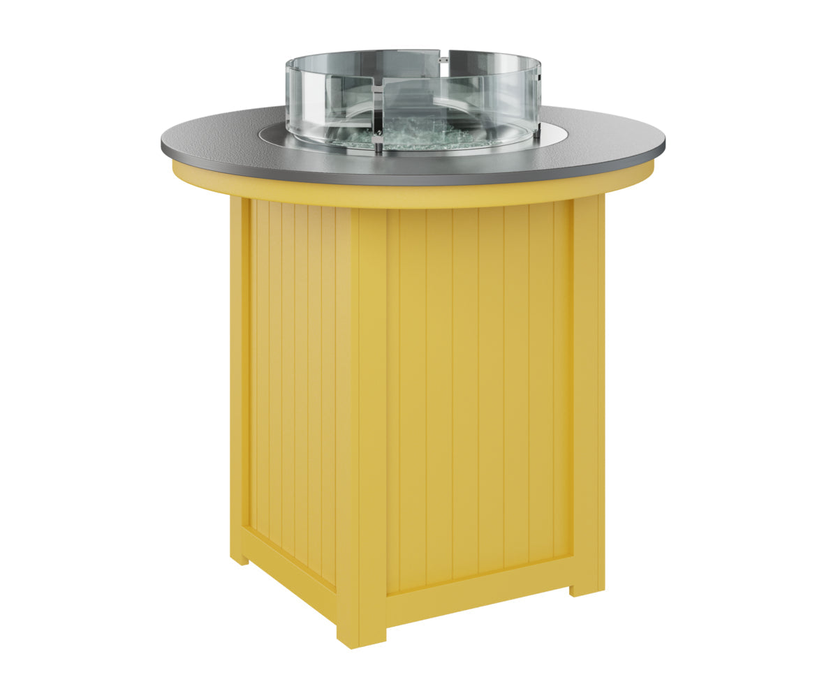 Berlin Gardens Donoma 44" Round Fire Table Bar with Hammered Top