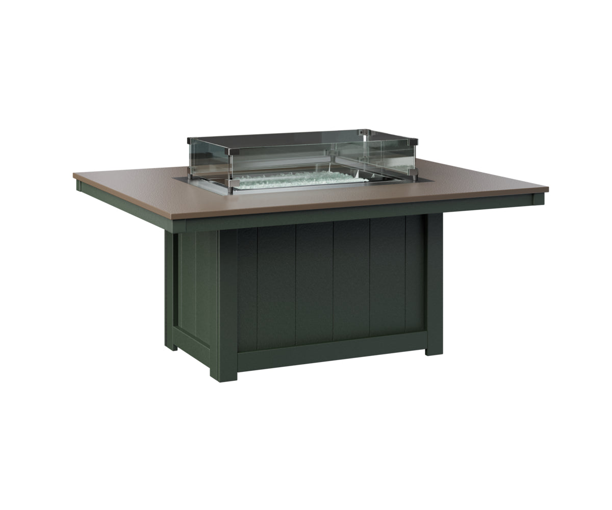 Berlin Gardens Donoma 42" x 54" Rectangular Fire Pit with Hammered Top