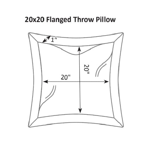 Berlin Gardens 20" x 20" Throw Pillow Flanged Feather