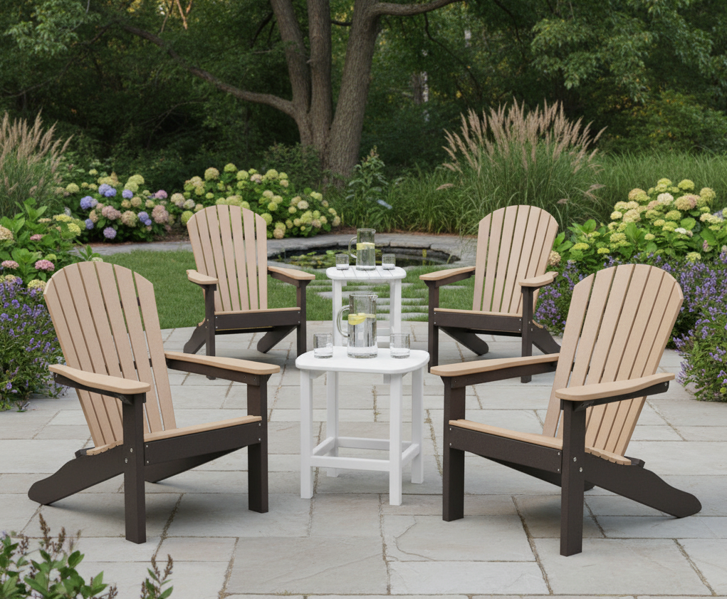 FREE 2 Side Table With Purchase Of Berlin Gardens 4 Piece Adirondack Chair Set