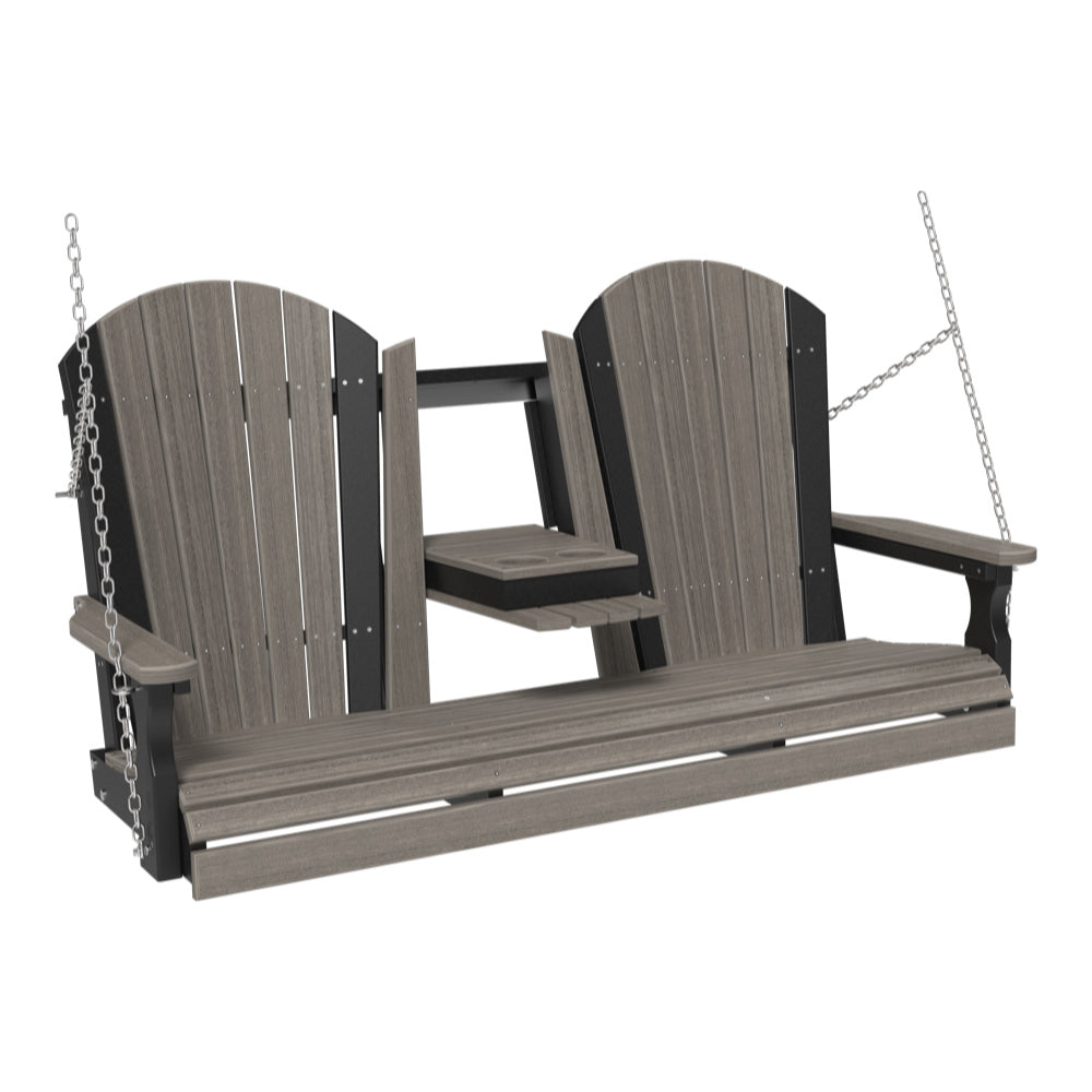 LuxCraft 5' Adirondack Swing Chair