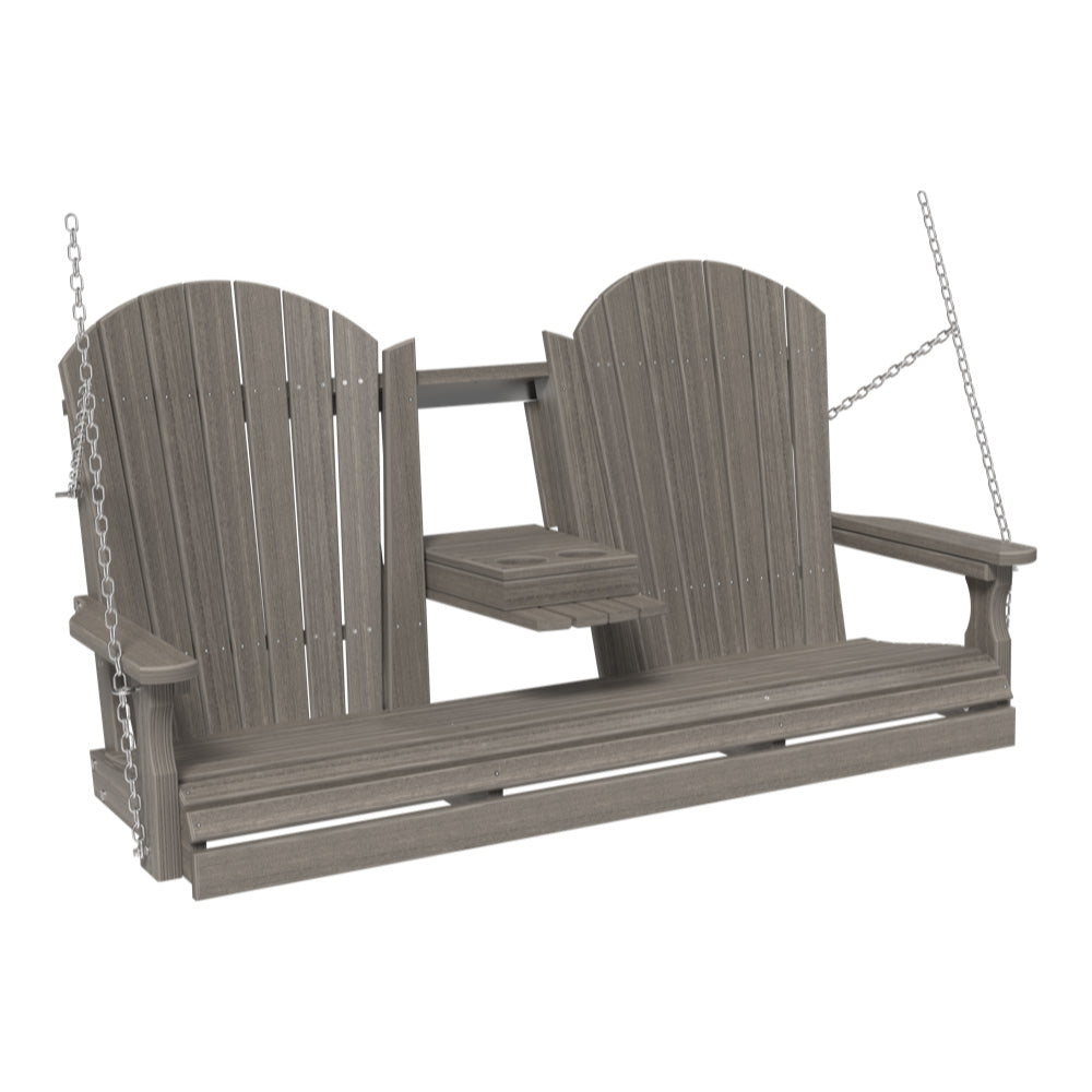 LuxCraft 5' Adirondack Swing Chair
