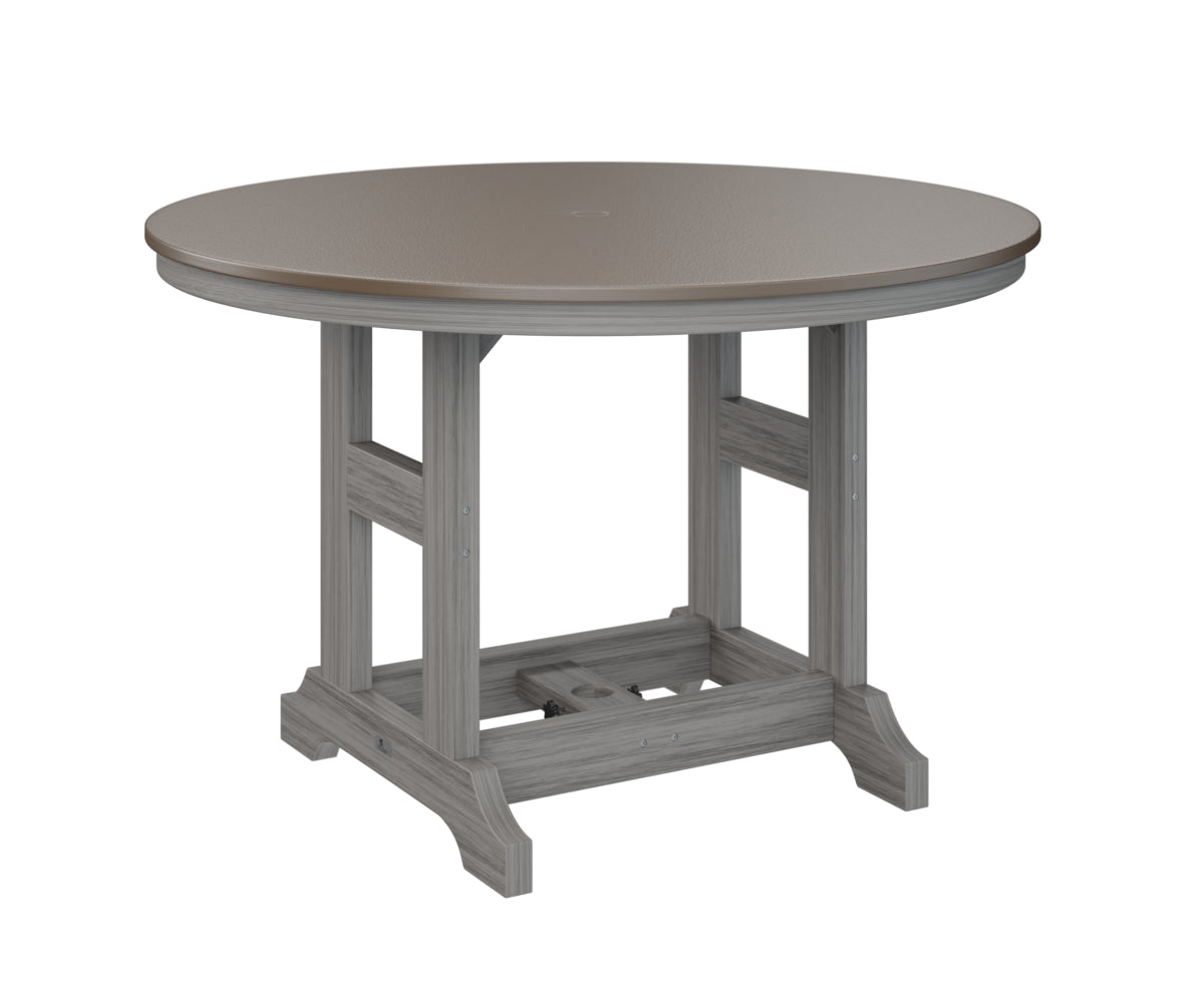 Berlin Gardens Garden Classic 48" Round Dining Table with Hammered Top