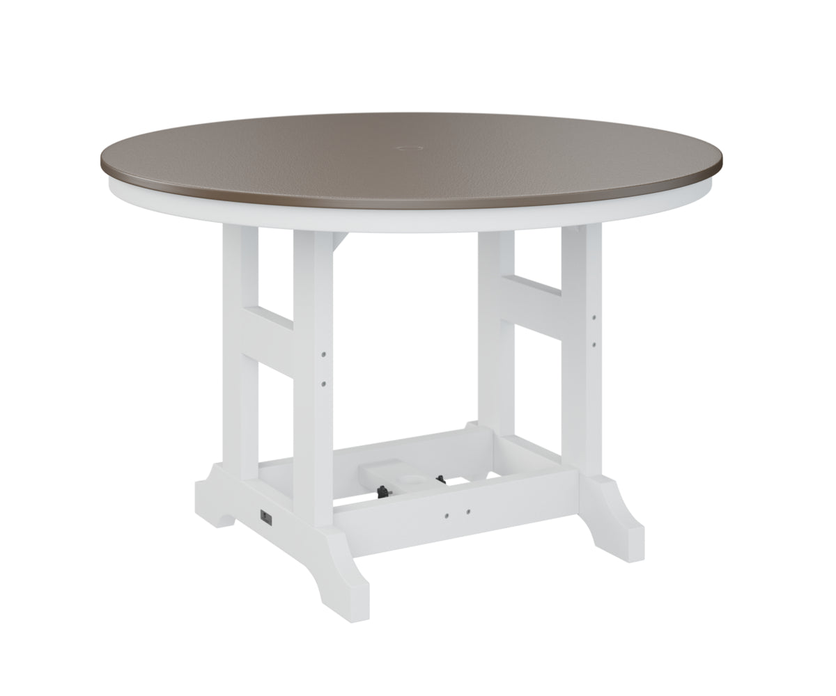 Berlin Gardens Garden Classic 48" Round Dining Table with Hammered Top