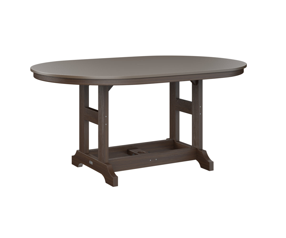 Berlin Gardens Garden Classic 44" x 64" Oblong Dining Table with Hammered Top