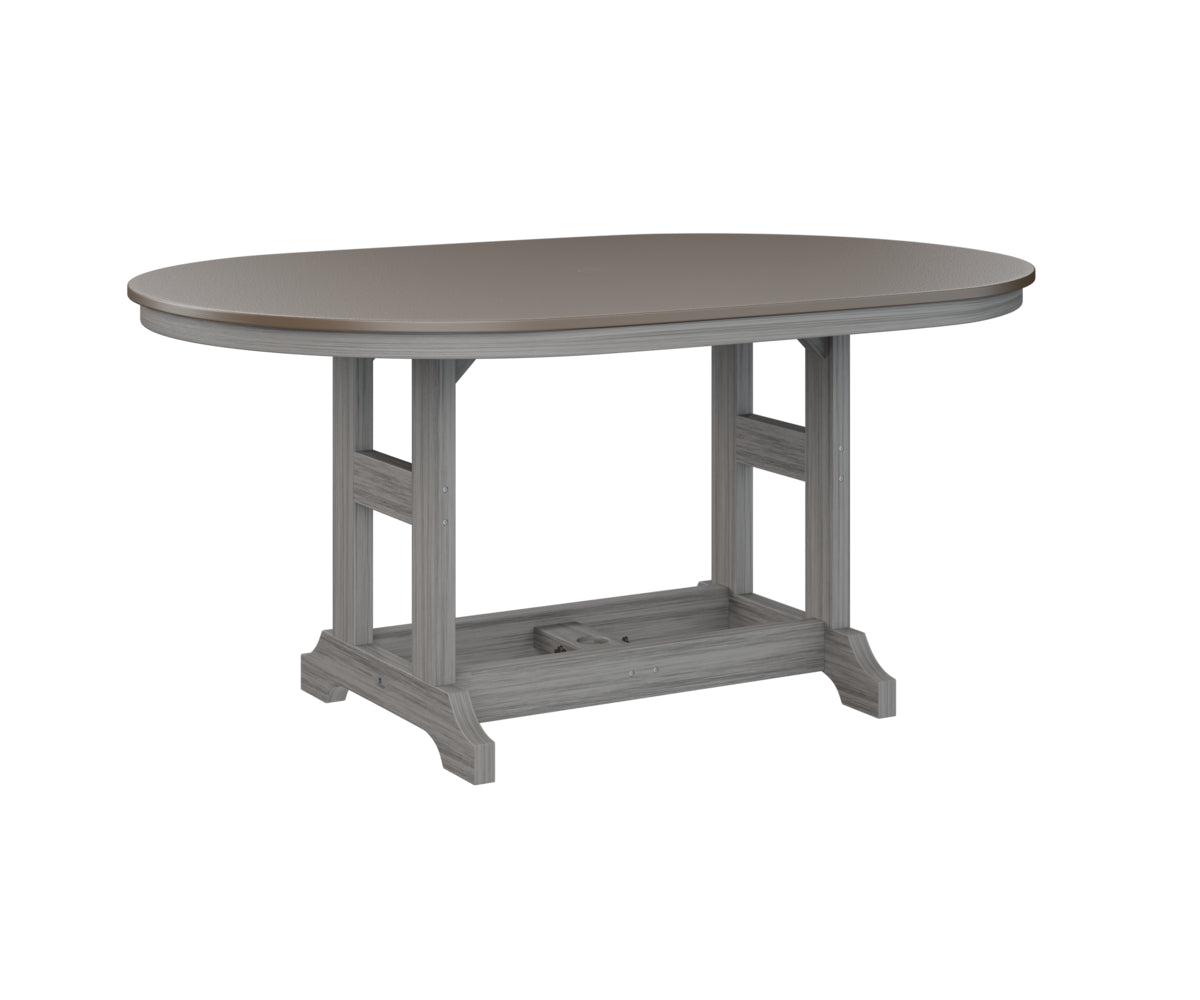 Berlin Gardens Garden Classic 44" x 64" Oblong Counter Table with Hammered Top