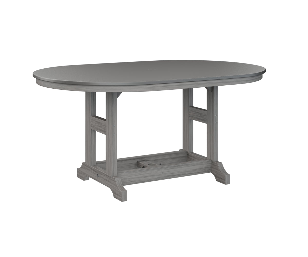 Berlin Gardens Garden Classic 44" x 64" Oblong Dining Table with Hammered Top