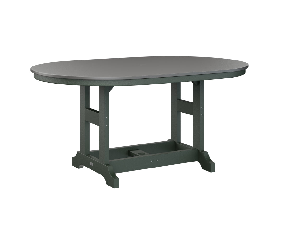 Berlin Gardens Garden Classic 44" x 64" Oblong Counter Table with Hammered Top