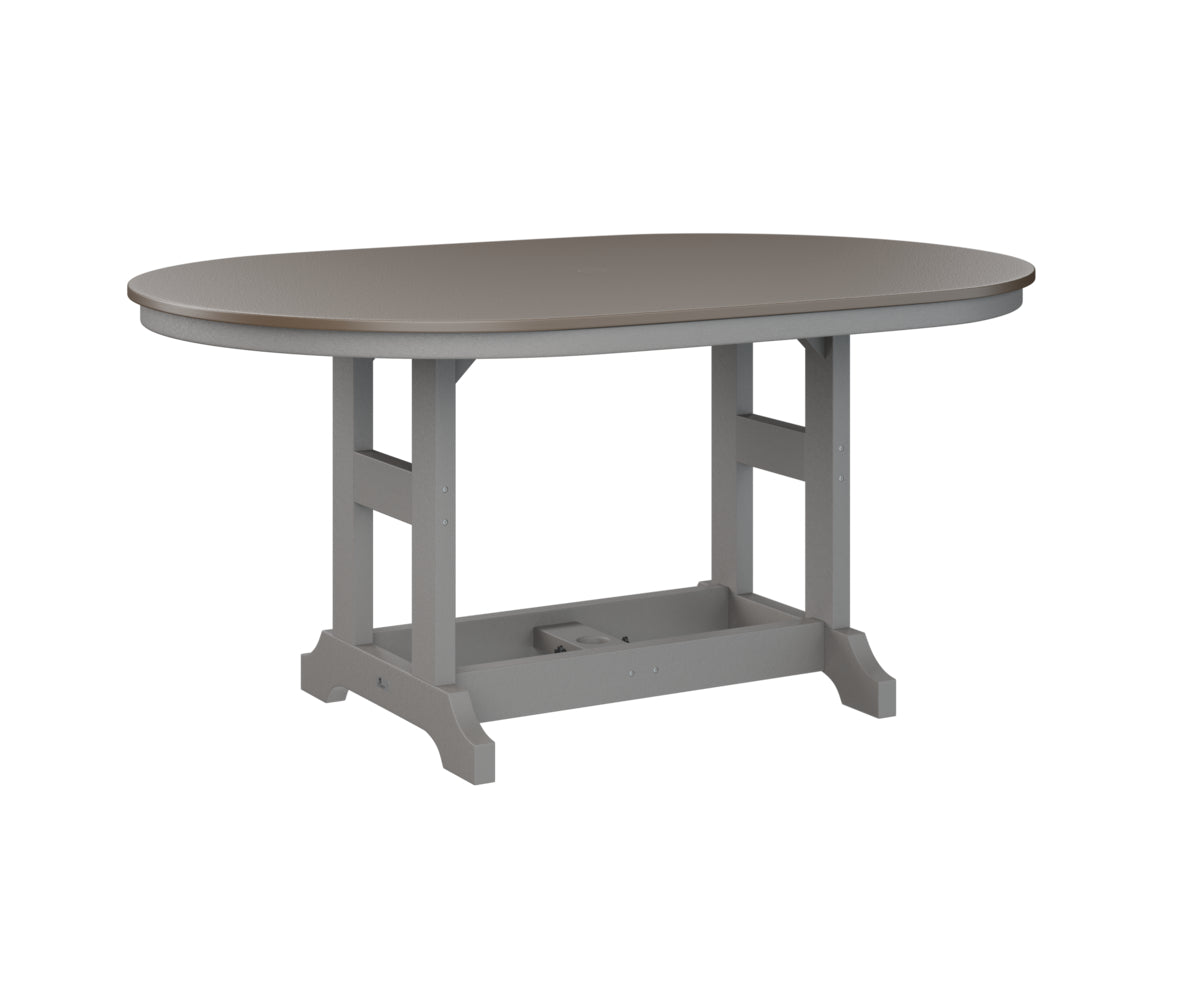 Berlin Gardens Garden Classic 44" x 64" Oblong Dining Table with Hammered Top