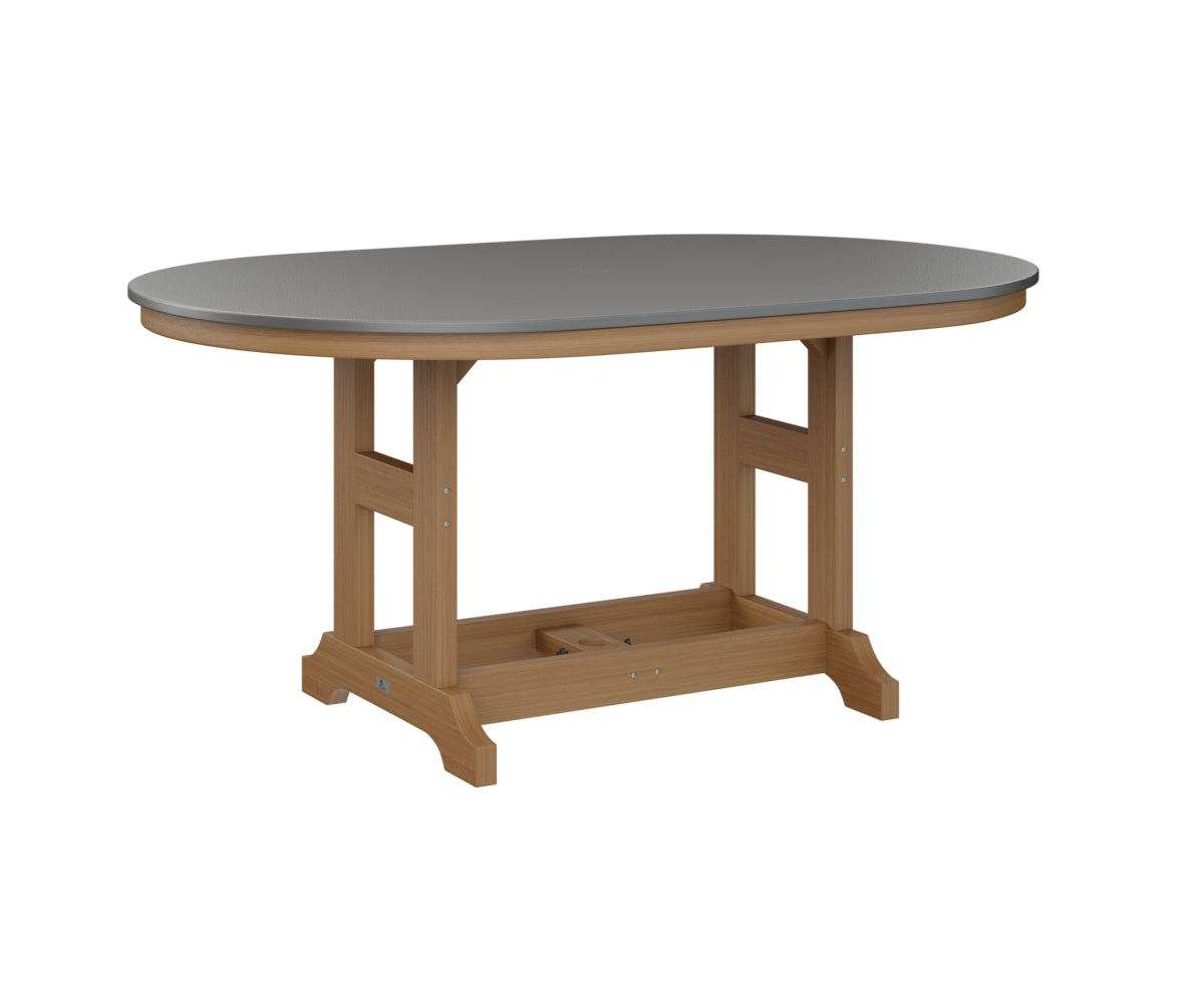Berlin Gardens Garden Classic 44" x 64" Oblong Dining Table with Hammered Top