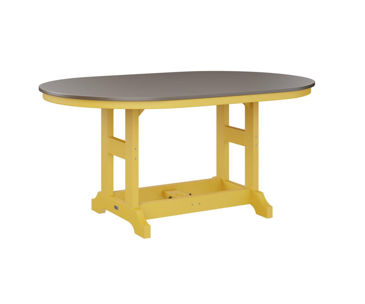 Berlin Gardens Garden Classic 44" x 64" Oblong Dining Table with Hammered Top