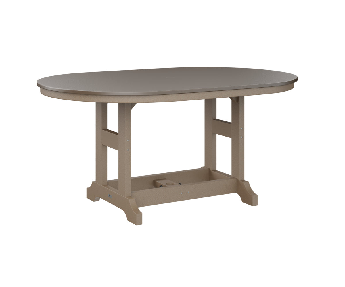 Berlin Gardens Garden Classic 44" x 64" Oblong Dining Table with Hammered Top