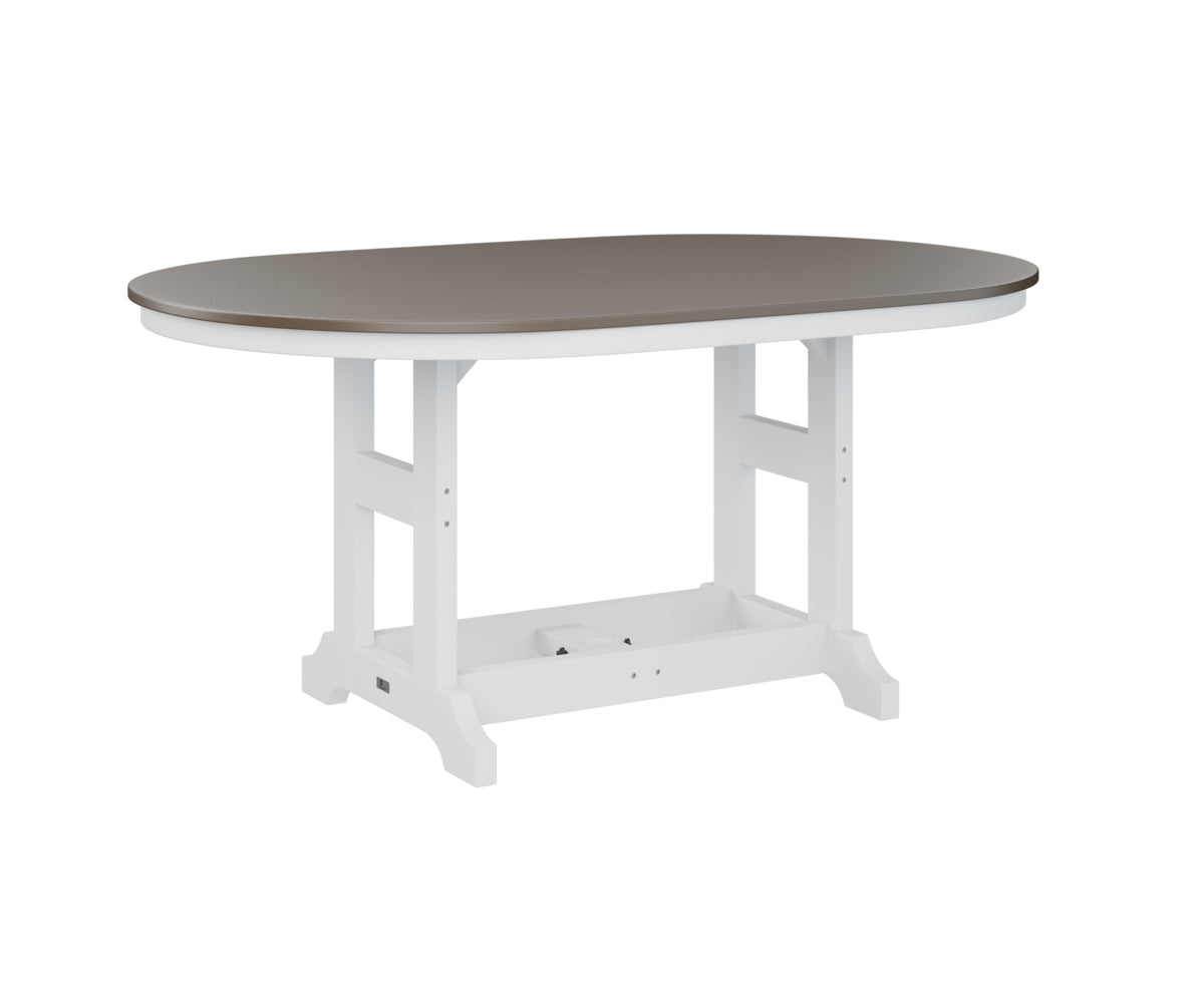 Berlin Gardens Garden Classic 44" x 64" Oblong Dining Table with Hammered Top