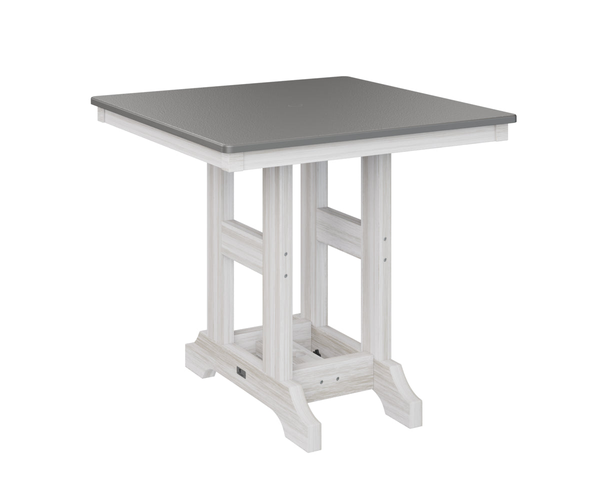 Berlin Gardens Garden Classic 33" Square Dining Table with Hammered Top