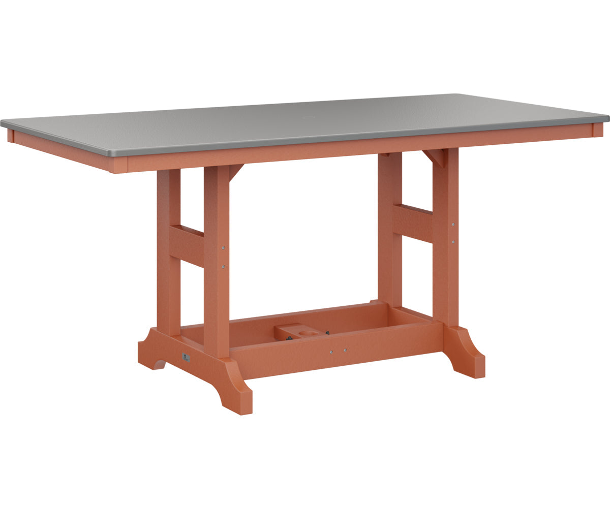 Berlin Gardens Garden Classic 33" x 66" Rectangular Counter Table with Hammered Top