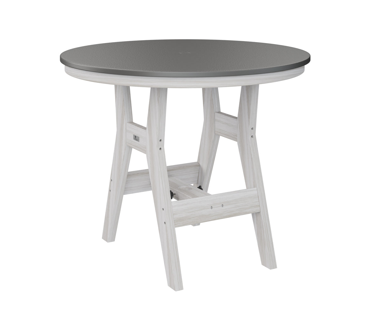 Berlin Gardens Harbor Dining Tables 38" Round Dining Table with Hammered Top