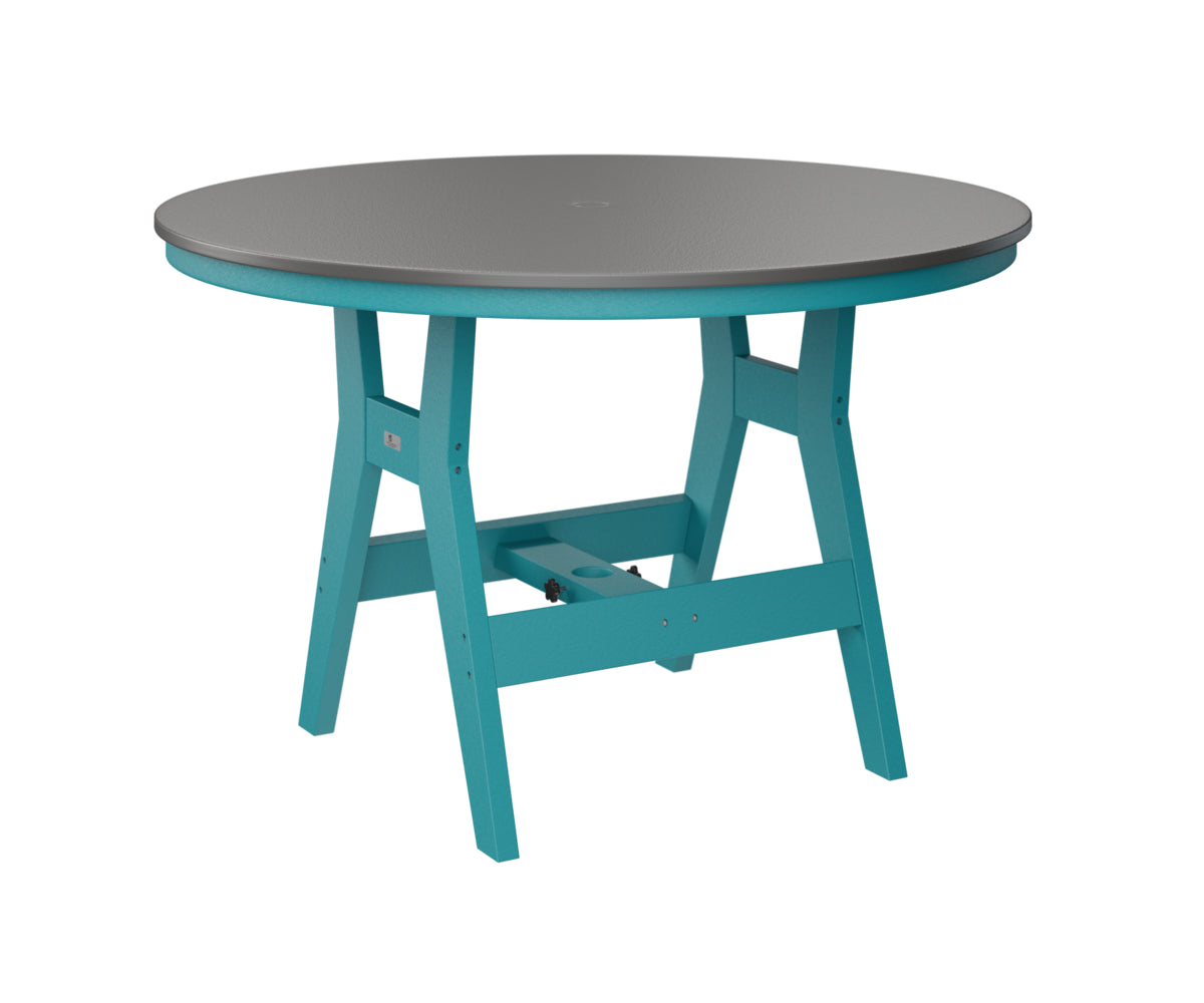 Berlin Gardens Harbor Dining Tables 48" Round Dining Table with Hammered Top