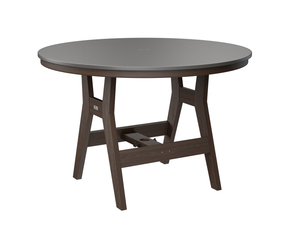 Berlin Gardens Harbor Dining Tables 48" Round Dining Table with Hammered Top