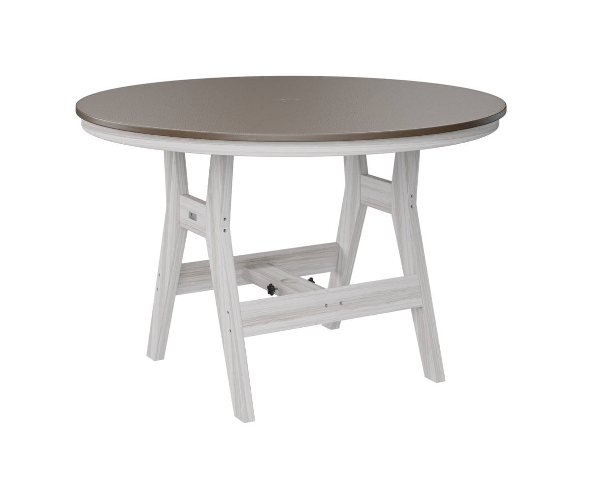 Berlin Gardens Harbor Dining Tables 48" Round Dining Table with Hammered Top