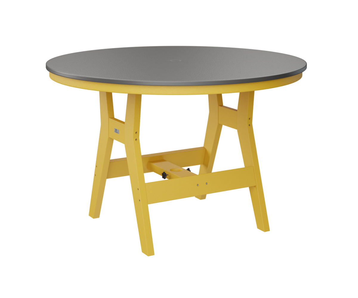 Berlin Gardens Harbor Dining Tables 48" Round Dining Table with Hammered Top