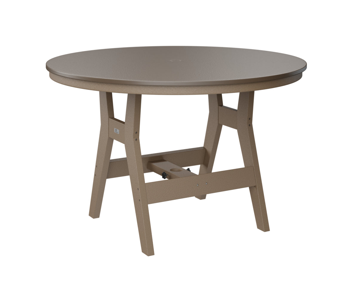 Berlin Gardens Harbor Dining Tables 48" Round Dining Table with Hammered Top