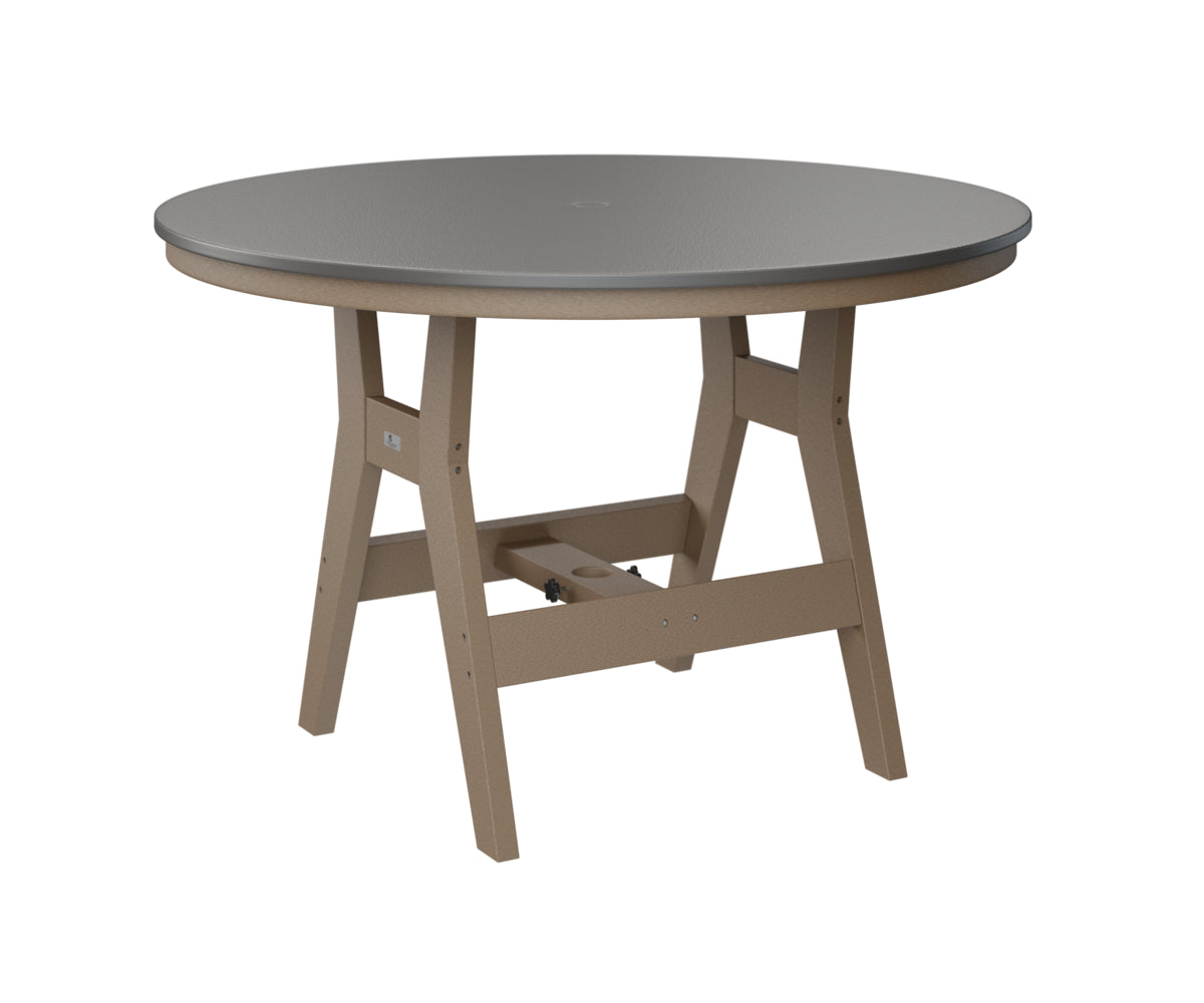 Berlin Gardens Harbor Dining Tables 48" Round Dining Table with Hammered Top