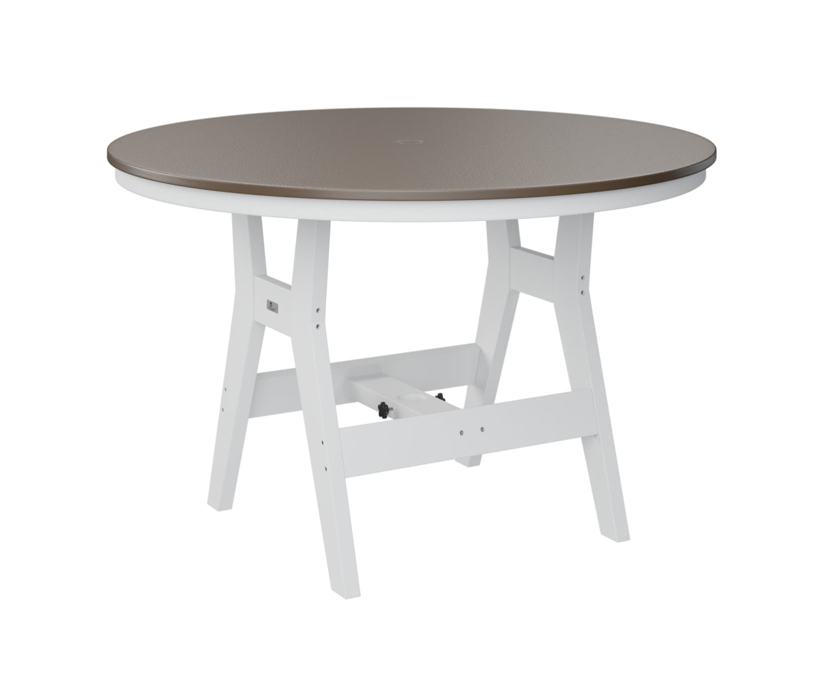 Berlin Gardens Harbor Dining Tables 48" Round Dining Table with Hammered Top