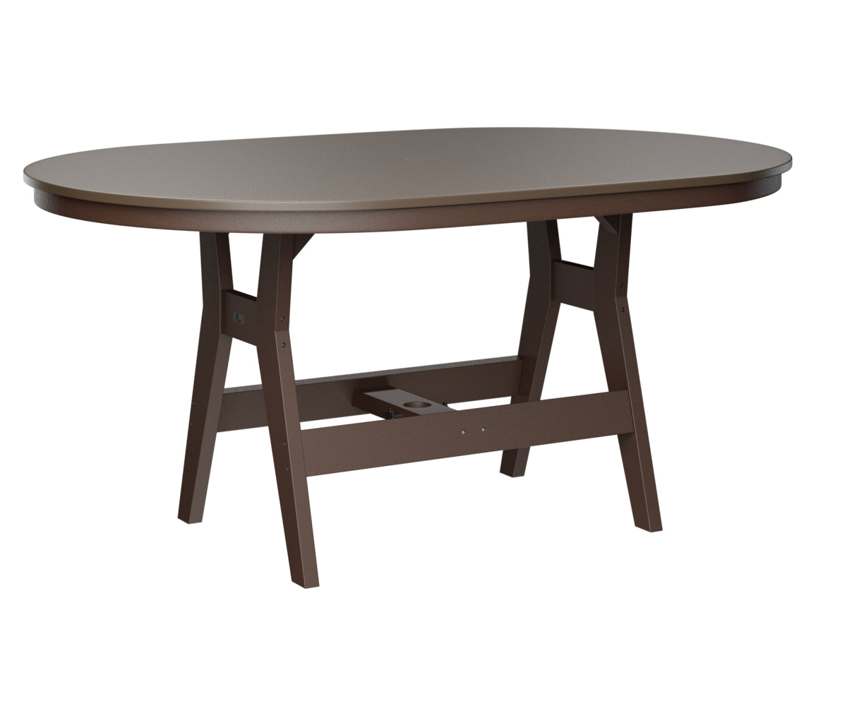 Berlin Gardens Harbor Dining Tables 44" x 64" Oblong Dining Table with Hammered Top