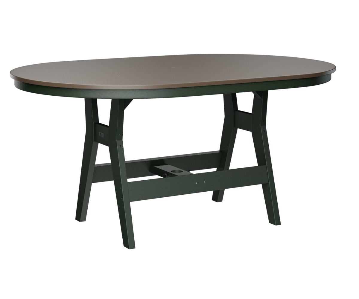 Berlin Gardens Harbor Dining Tables 44" x 64" Oblong Dining Table with Hammered Top