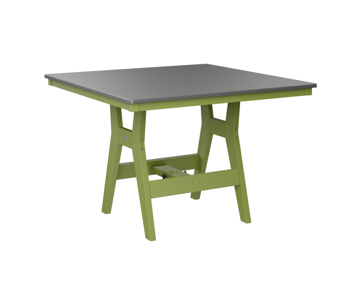 Berlin Gardens Harbor Dining Tables 44" Square Dining Table with Hammered Top