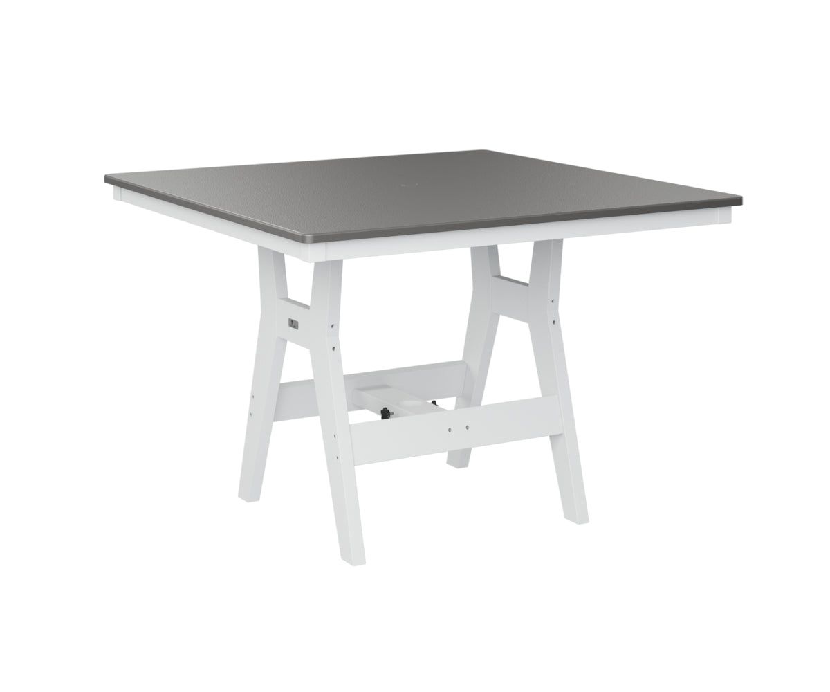 Berlin Gardens Harbor Dining Tables 44" Square Dining Table with Hammered Top