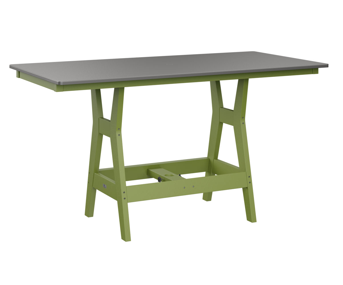 Berlin Gardens Harbor Dining Tables 33" x 66" Rectangular Dining Table with Hammered Top