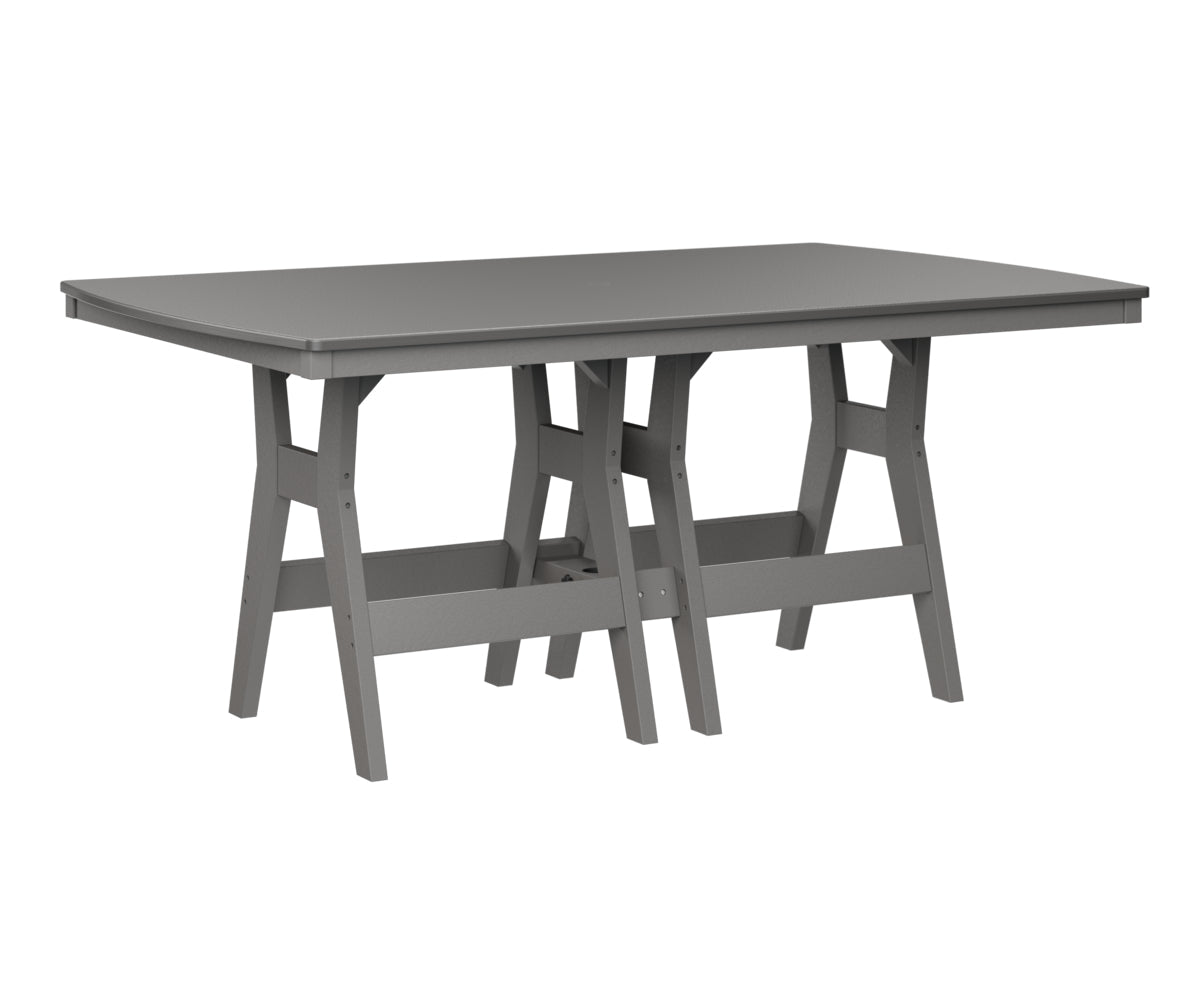 Berlin Gardens Harbor Counter Tables 44" x 72" Rectangular Counter Table with Hammered Top