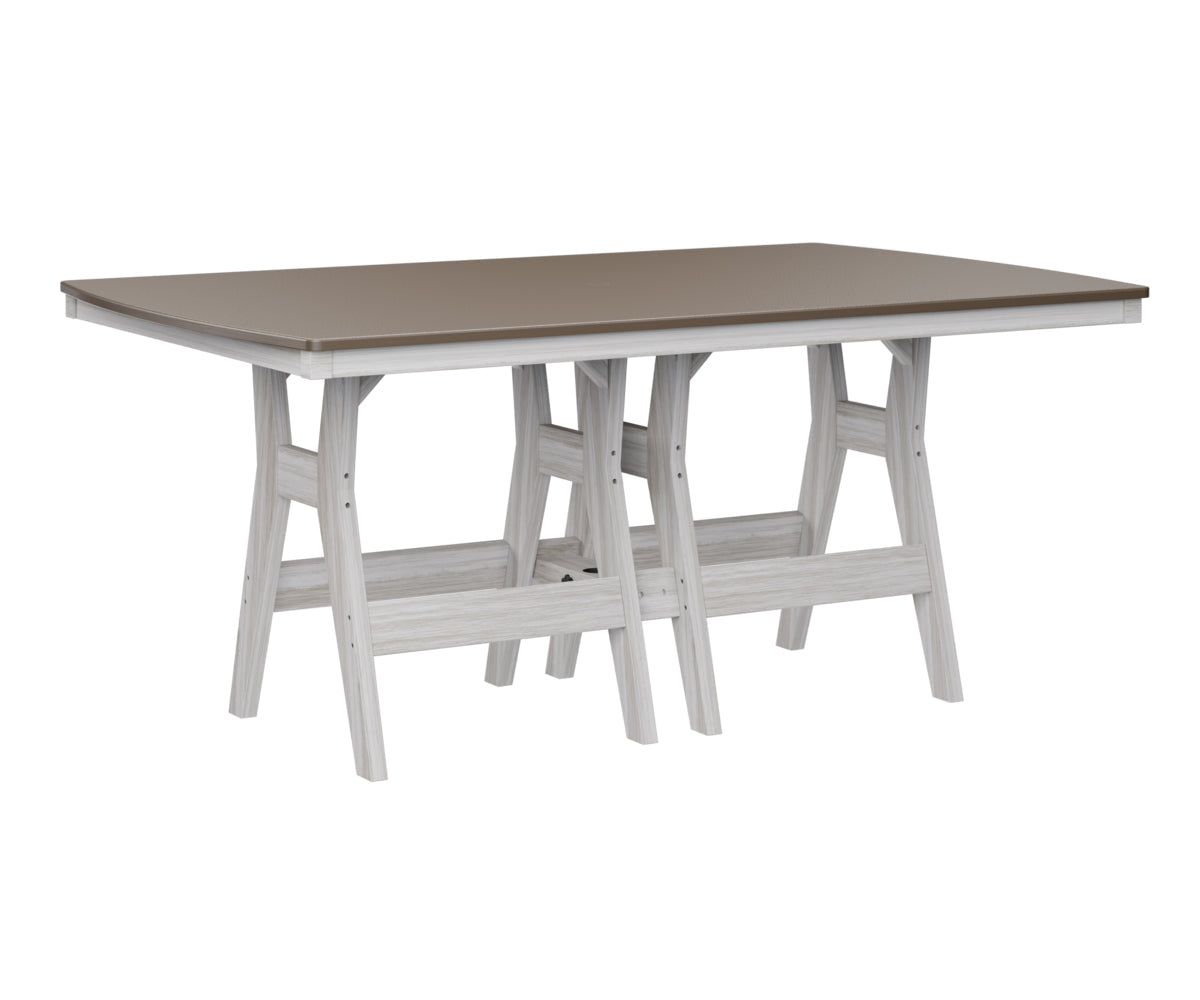 Berlin Gardens Harbor Counter Tables 44" x 72" Rectangular Counter Table with Hammered Top