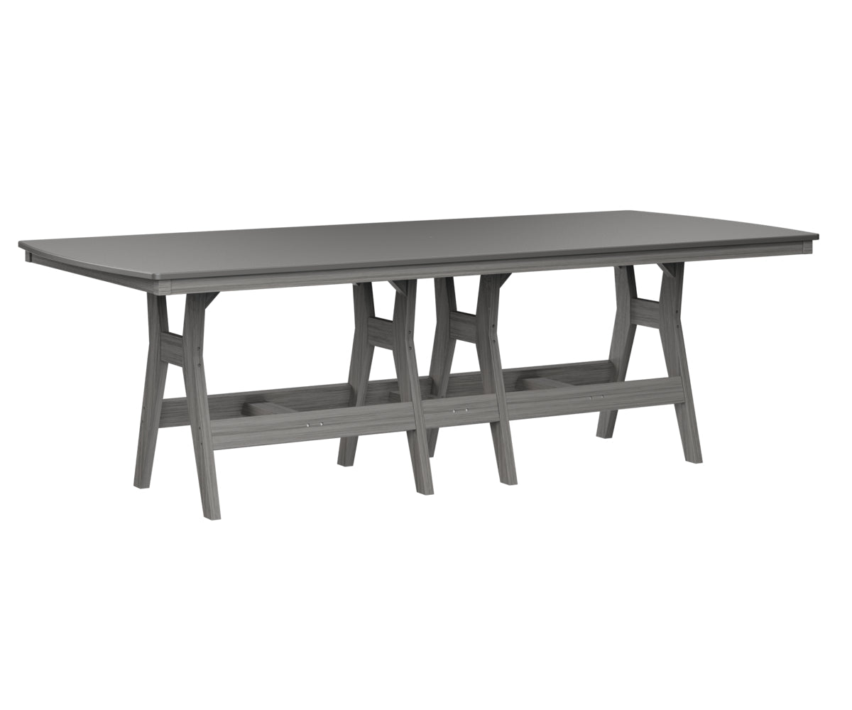 Berlin Gardens Harbor Counter Tables 44" x 96" Rectangular Counter Table with Hammered Top