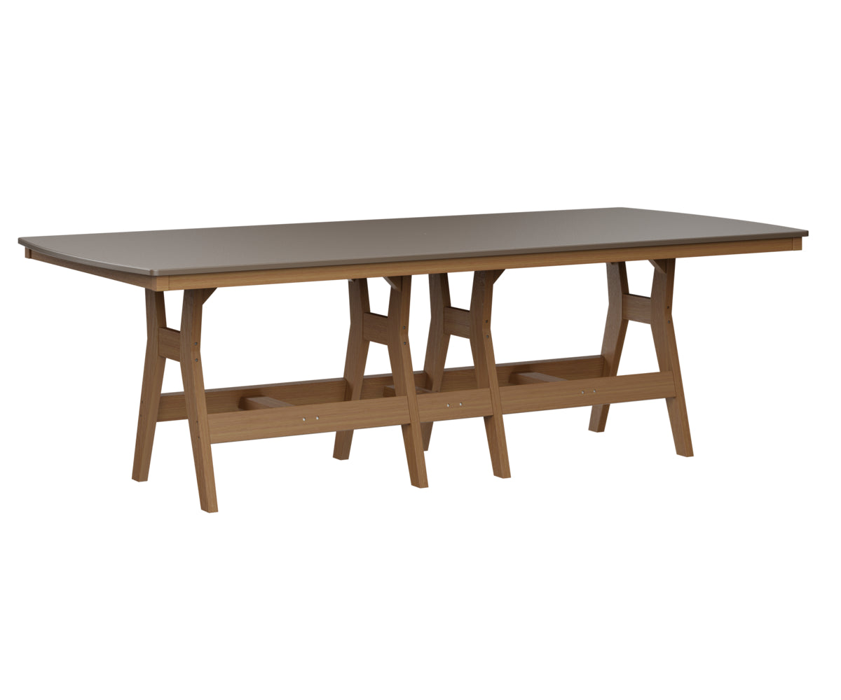 Berlin Gardens Harbor Dining Tables 44" x 96" Rectangular Dining Table with Hammered Top