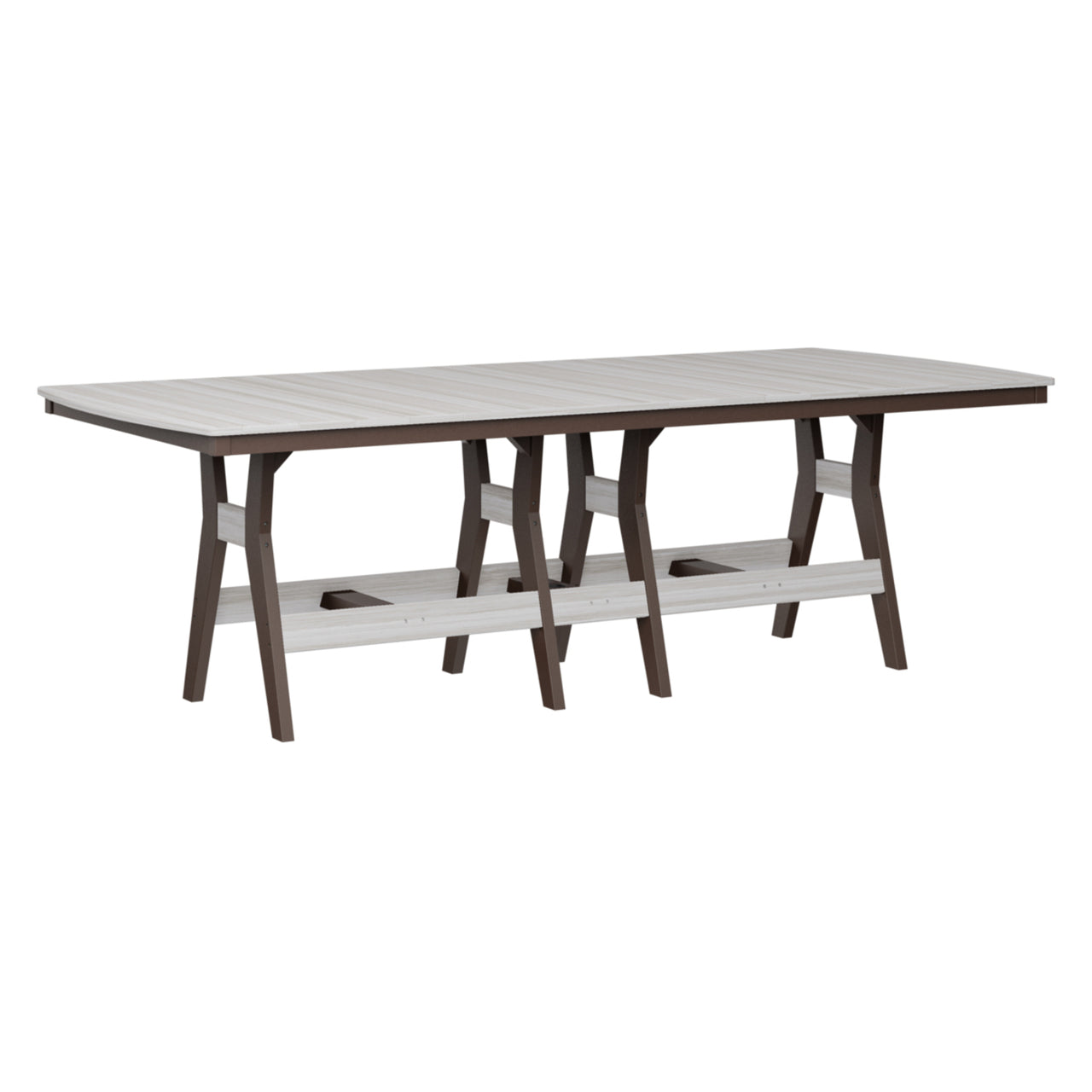 Berlin Gardens Harbor Bar Tables Standard Top 44" x 96" Rectangular Bar Table