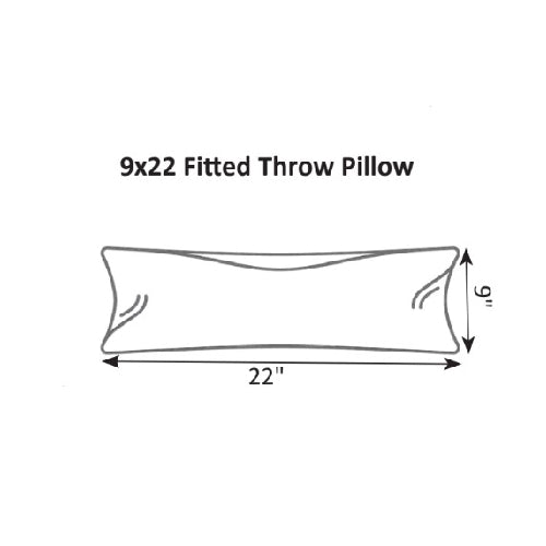 Berlin Gardens 9" x 22" Throw Pillow Fitted Fiber