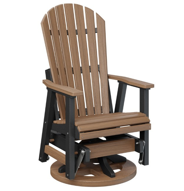 Berlin Gardens Comfo-Back Swivel Glider with Allochrome Brackets