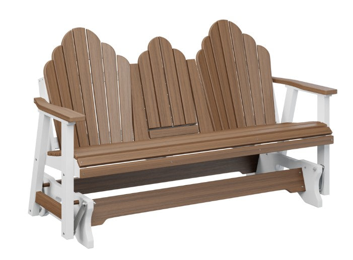 Berlin Gardens Cozi-Back Three Seat Glider w/Console Allochrome Brackets