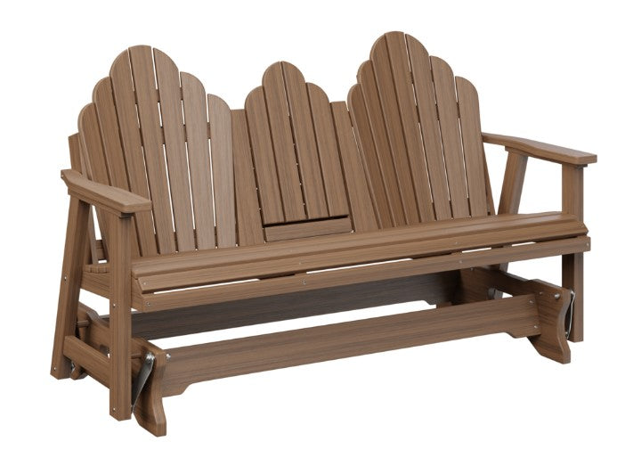 Berlin Gardens Cozi-Back Three Seat Glider w/Console Allochrome Brackets