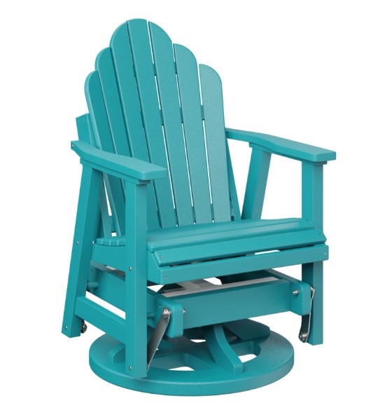 Berlin Gardens Cozi-Back Swivel Glider with Allochrome Brackets