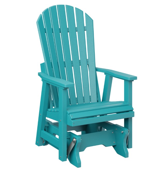 Berlin Gardens Comfo-Back Single Glider with Allochrome Brackets