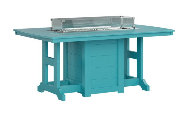 Berlin Gardens Garden Classic Standard Top 44" x 72" Rectangular Fire Counter Table