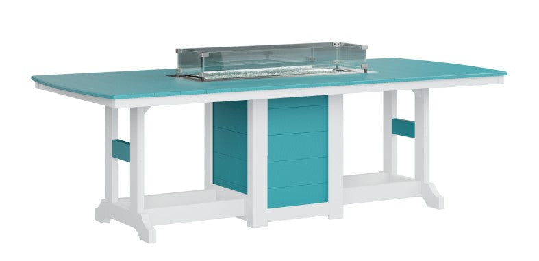 Berlin Gardens Garden Classic Standard Top 44" x 96" Rectangular Fire Counter Table